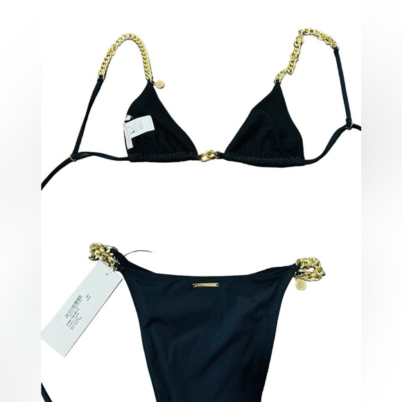 Stella McCartney***Falabella Triangle Bikini Set w/Chains***Small $456 - Picture 11 of 12